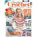 Simply Crochet Magazin novemberi szám - ajándék falinaptárral és matricákkal