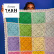Kép 5/5 - Yarn - The After Party No. 152 - Colour Shuffle Blanket takaró horgolásminta