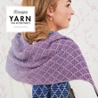 Kép 5/11 - Yarn - The After Party No. 71 - Lavender Trellis Wrap kötött stóla minta