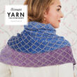 Yarn - The After Party No. 71 - Lavender Trellis Wrap kötött stóla minta