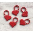 Kép 1/3 - Addi Love szív alakú zárható szemjelölők 5 db