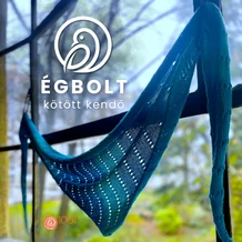ÉGBOLT kötött kendő biopamutból - fonalcsomag mintával