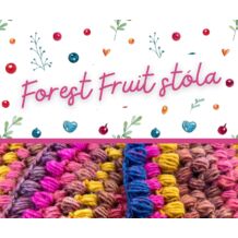 Forest Fruit horgolt stóla mintával