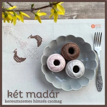 KÉT MADÁR keresztszemes hímzés csomag
