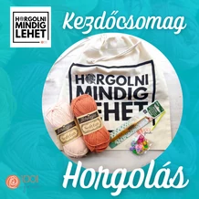 Kezdő horgolás tanfolyam csomag