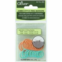 Clover Jumbo Stitch Markers (354) kötésjelölő gyűrű	