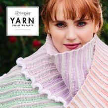 Yarn - The After Party No. 157 - Rainbow Crescent Scarf horgolt kendő minta