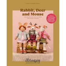 Rabbit, Deer and Mouse - horgolt és kötött figurák mintafüzet