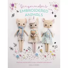 Gingermelon's Embroidered Animals varrás és hímzés könyv
