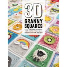 3D Granny Squares nagyi négyzetek horgolás könyv