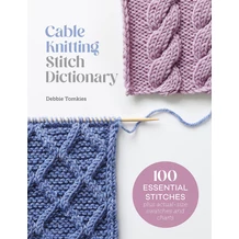 Cable Knitting Stitch Dictionary csavart minták kötése könyv