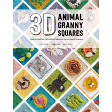 3D Animal Granny Squares nagyi négyzetek horgolás könyv