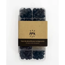 PPY biztonsági szem készlet - fekete