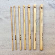 Bambusz fa horgolótű 3-9 mm