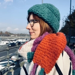 COLOUR BLOCK SÁL ÉS SAPKA - ingyenes minta