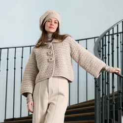 KISKABÁT Lana Grossa Mille II. fonalból - fonal mellé ingyenes minta