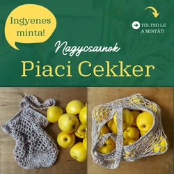 Nagycsarnok - horgolt piaci cekker minta