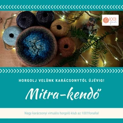 Mitra kendő mystery CAL közös horgolás információ