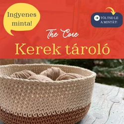 Kerek kosár The Core fonalból