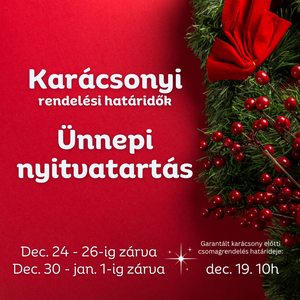 Karácsonyi rendelési határidők és szállítás