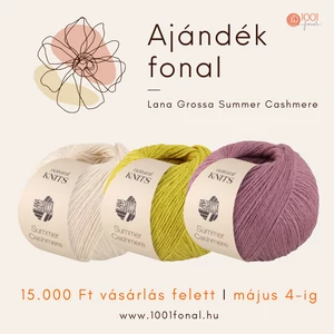 Kasmír Majális: Lana Grossa Summer Cashmere fonalat adunk ajándékba!