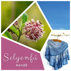 Selyemfű kendő - fonal mellé ingyenes minta