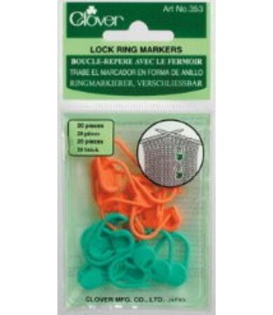 Clover Locking Stitch Markers (353) - zárható szemjelölők