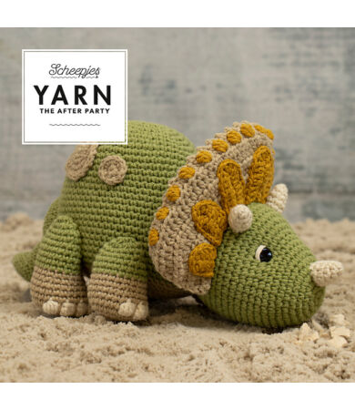 Yarn - The After Party No. 105 - Trico, a triceratops amigurumi horgolásminta