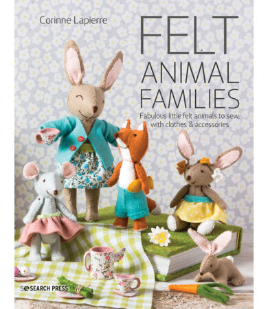 Felt Animal Families filc varrás könyv