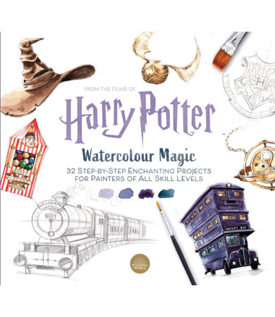 Harry Potter Watercolour Magic akverell színező könyv