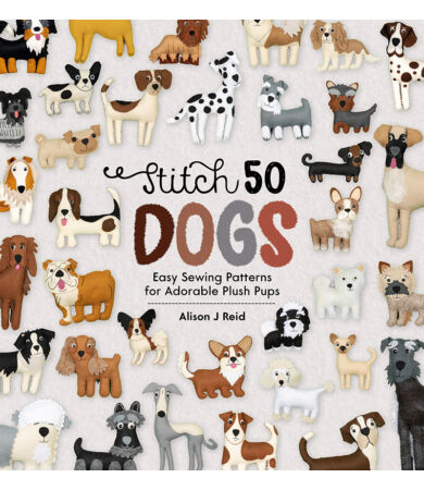 Stitch 50 Dogs filc varrás könyv