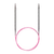 Addi Unicorn fém körkötőtű rószaszín damillal - 4,0 mm / 80 cm