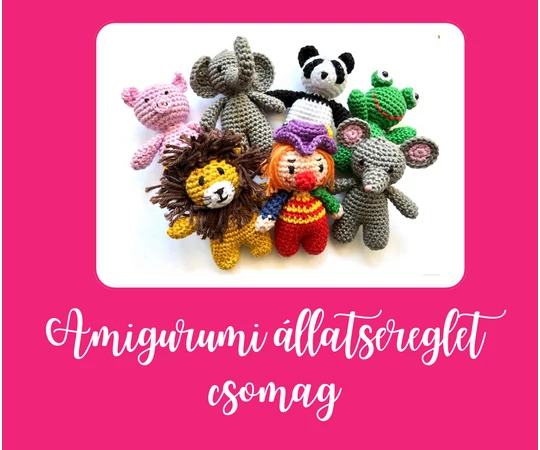 Amigurumi állatsereglet 2 csomag