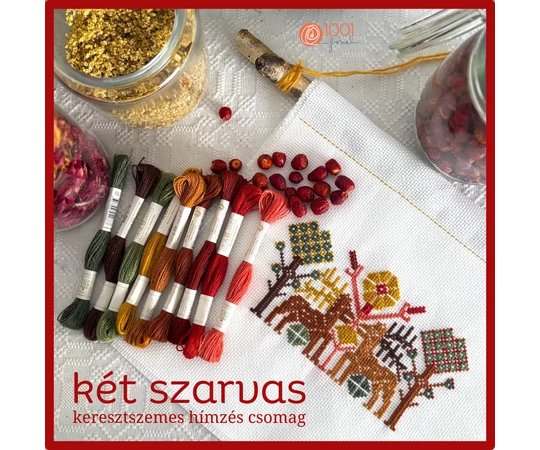 KÉT SZARVAS keresztszemes hímzés csomag