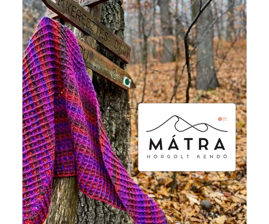MÁTRA kendő fonalcsomag mintával