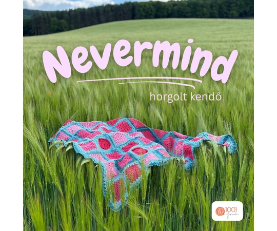 NEVERMIND kendő fonalcsomag mintával