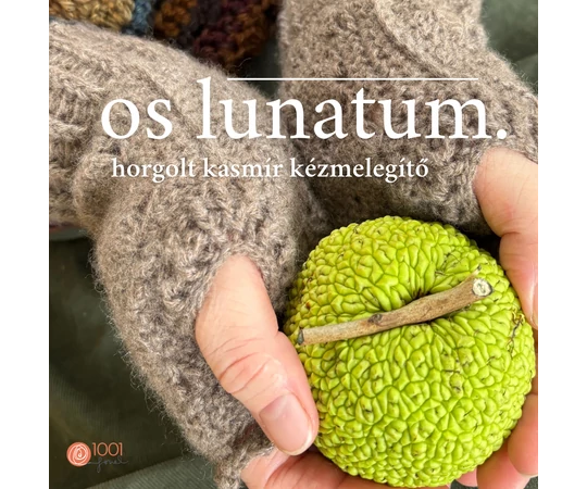 OS LUNATUM horgolt kézmelegítő kasmírból fonalcsomag mintával