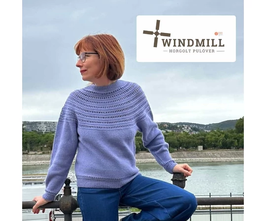 WINDMILL horgolt pulóver minta (MAGYAR)