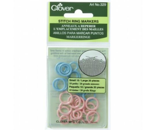 Clover Stitch Ring Markers (329) - kötésjelölők