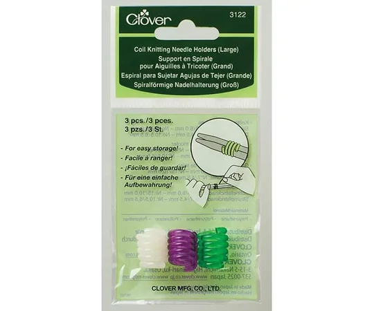 Clover Coil Knitting Needle Holders (3122) - rugalmas kötőtű záró