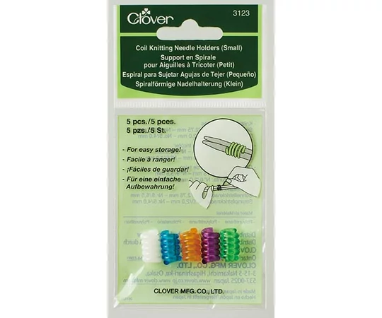Clover Coil Knitting Needle Holders (3122) - rugalmas kötőtű záró