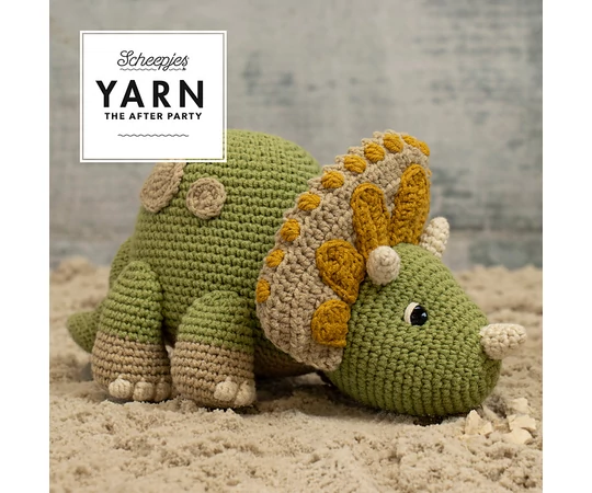 Yarn - The After Party No. 105 - Trico, a triceratops amigurumi horgolásminta