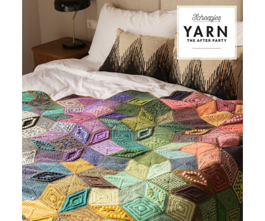 Yarn - The After Party No. 204 - Scrumptious Tiles Blanket takaró horgolásminta
