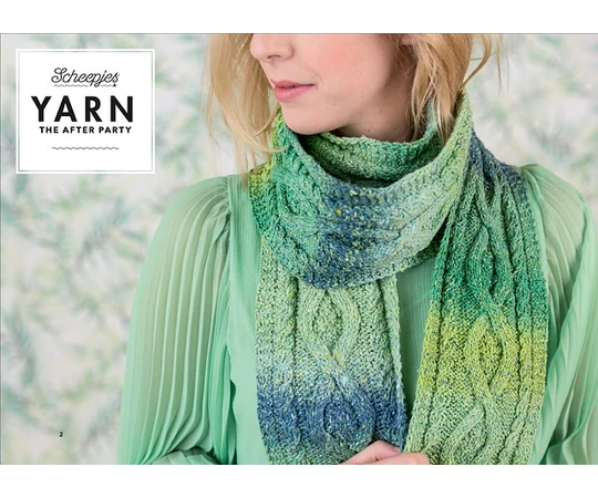 Yarn - The After Party No. 12 - Scheepjes Mossy Cabled Scarf kötésminta