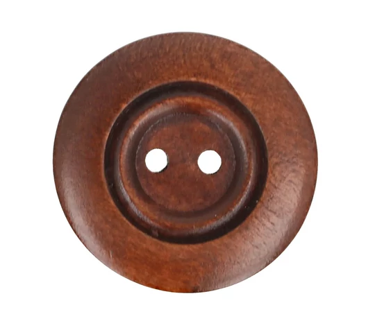 kétlyukú fa gomb