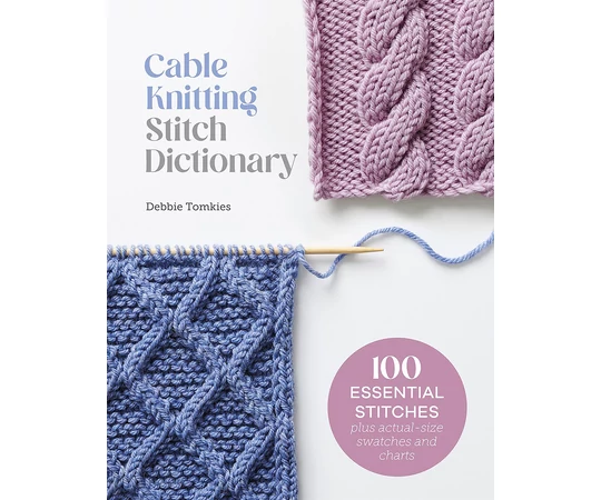 Cable Knitting Stitch Dictionary csavart minták kötése könyv