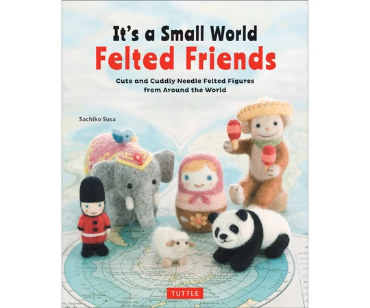It's a Small World Felted Friends nemezelt állatos könyv