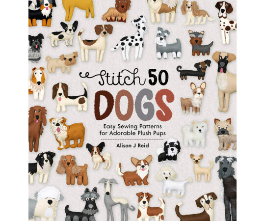 Stitch 50 Dogs filc varrás könyv