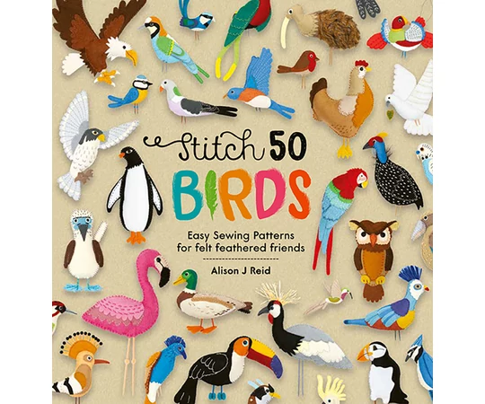 Stitch 50 Birds filc varrás könyv