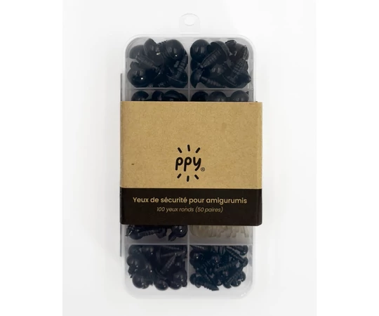 PPY biztonsági szem készlet - fekete
